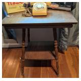 Antique Square Parlor Table