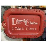 Metal Tray Sign