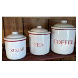 Red and White Enamelware