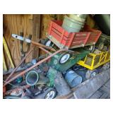 Snow Blower and Wagons