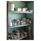Red and White Enamelware