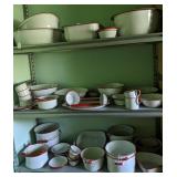 Red and White Enamelware