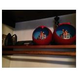 Antique SAD Iron, Christmas