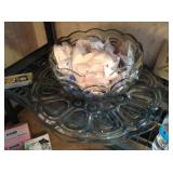 Very Large Moon and Stars Punch Bowl, Tray and Cups