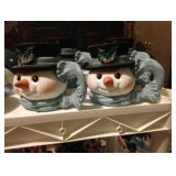 Ceramic Snowman Mugs