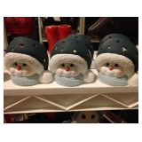 Ceramic Snowman Tea Lights