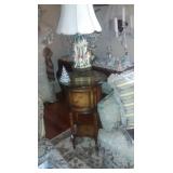 drum table 275.00. lamp 250