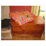 cedar chest, large afghans