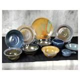 Assorted stoneare set