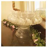 VINTAGE PUNCH BOWL SET  