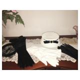 VINTAGE HATS AND OPERA GLOVES