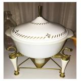Fire King Casserole Dish and Warming Stank