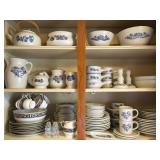Many pieces of Pfaltzgraff "Yorktowne" Stoneware  