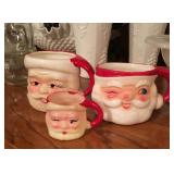 VINTAGE SANTA MUGS  