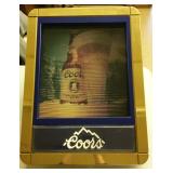 COORS BEER LIGHTED SIGN  