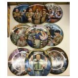 Three Stooges Commemorative Plates W/Coa