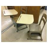 VINTAGE SCHOOL DESKS.  SURE BRINGS BACK MEMORIES!
