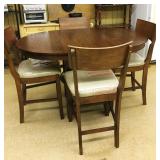 BRAND NEW TABLE AND BAR CHAIRS STILL WITH THE PLASTIC COVERINGS.  