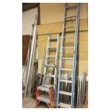 SOME OF THE MANY LADDERS TO CHOOSE FROM  