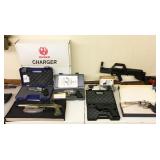 SWEET SELECTION OF HANDGUNS, 3 RUGER CHARGER PISTOL 1 BRAND NEW. S&W 500 MA... 