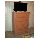 5 Drawer Chest Dresser - part of 6pcs. Bedroom suite