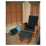 Glider chair and glider ottoman