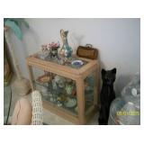 small low curio cabinet