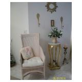 Occasional chair and side table