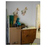 small brown cabinet