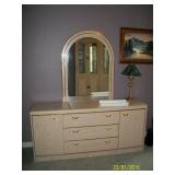 Dresser with mirror