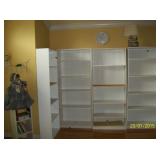 4 - white bookcases