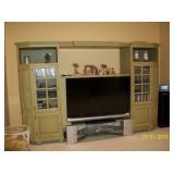 Modern Media center , Vizio 55" flat screen TV