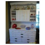 Ethan Allen painted china hutch