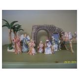 10 pcs. Lenox " Little Bethleham Nativity Village"