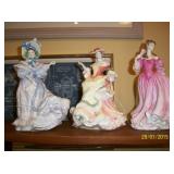 7 - Royal Doulton Lady figurines