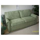 Flex steel micro suede sleeper sofa
