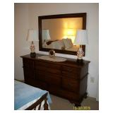 Young-Hinkle Cherry Hill 8 Drawer dresser with mirror