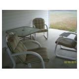 Patio table with 4 chairs