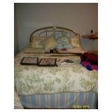 Brass headboard Queen size bed
