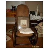 Caned seat rocker