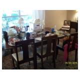 Dining table with 6 chairs