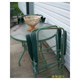 patio table with 4 chairs