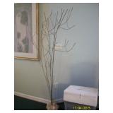 Coral and Brass Tree sculpture