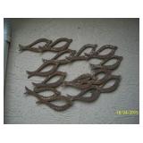 Metal " School of Fish " wall art