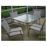 Patio table with 4 chairs