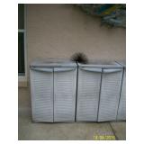 Low plastic cabinets 2 shown