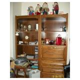 2 - dark wood cabinets