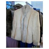Rabbit fur coat