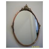 Copper framed mirror