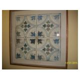 Antique ceiling tile art
